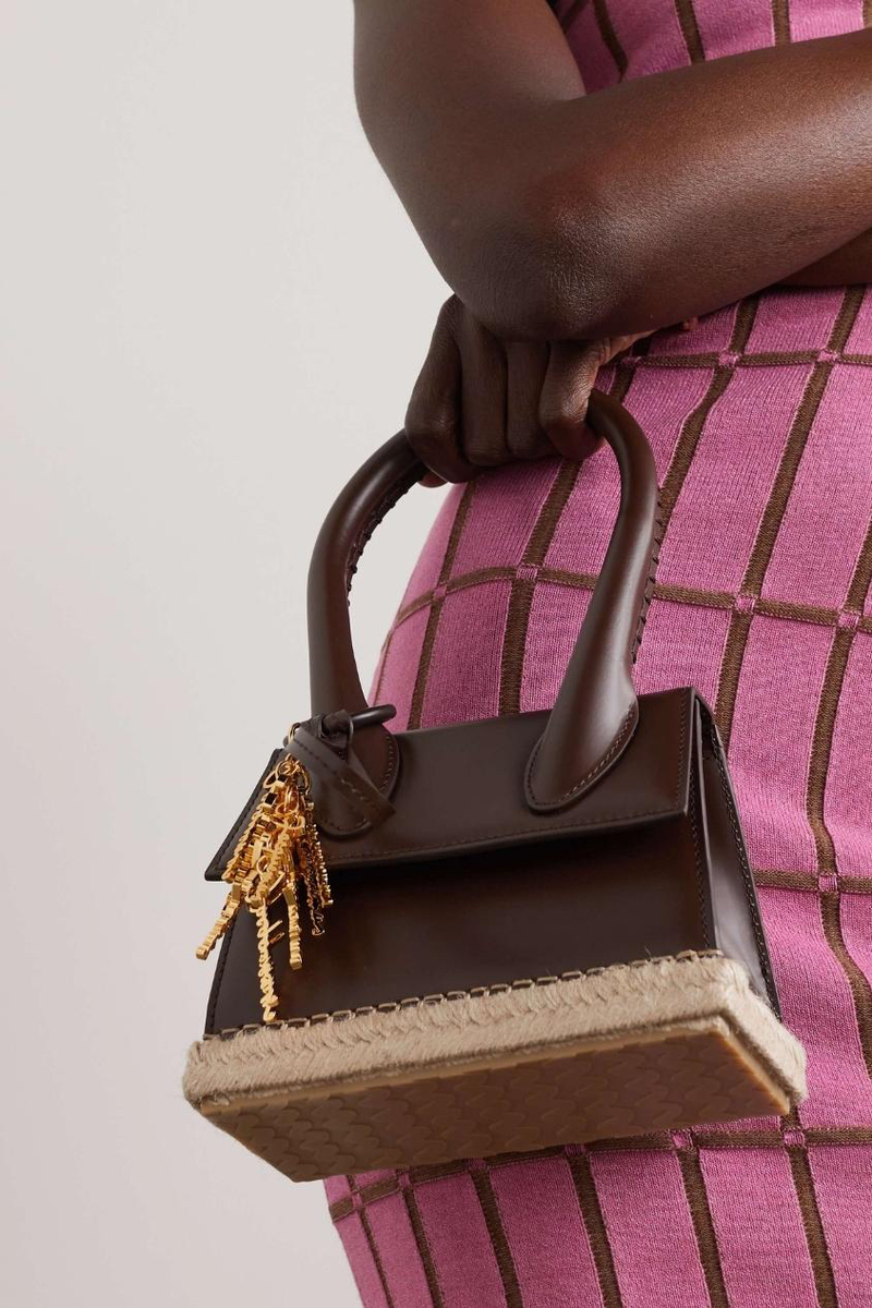 JACQUEMUS Le Chiquito Moyen Cordao Deri Çanta X190671064