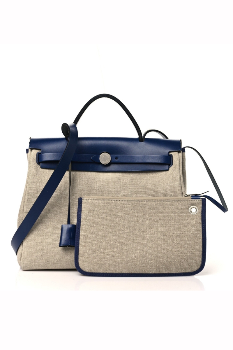 ＊tata＊ HERMES HERMES Military Toile Vache Hunter Herbag Çanta X432031003