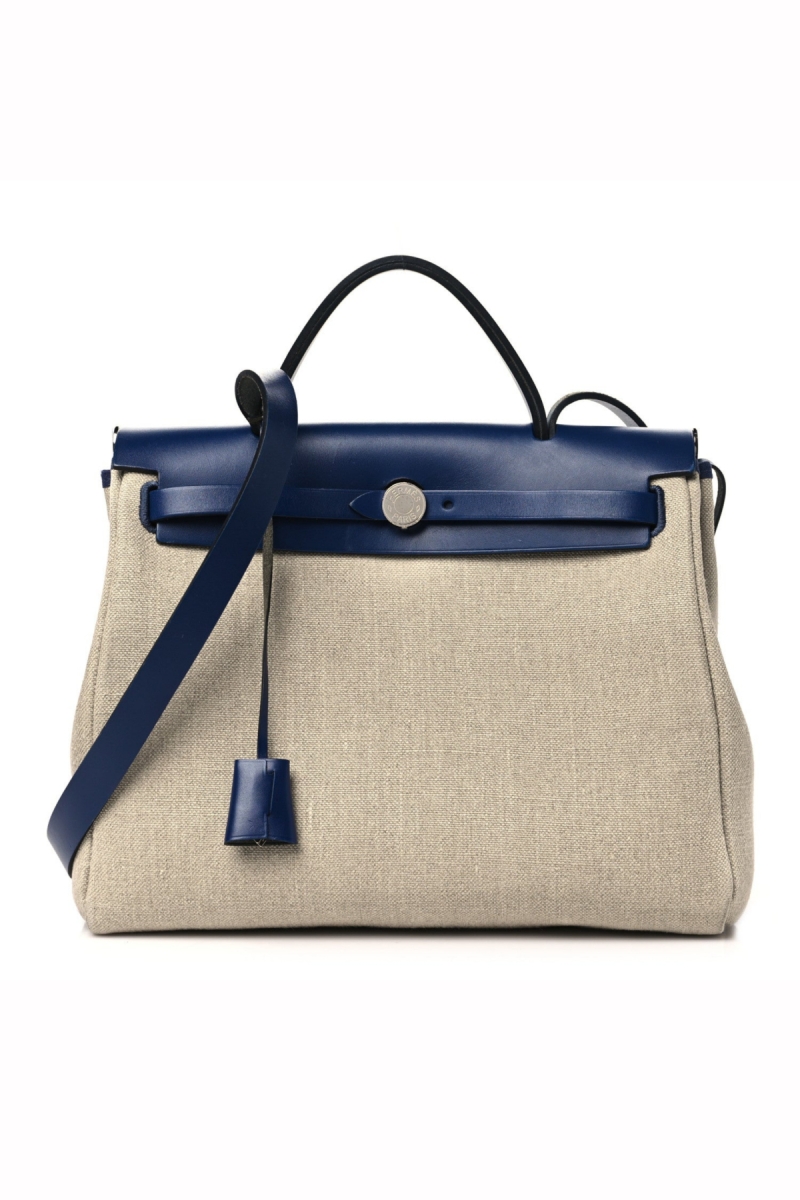HERMES Military Toile Vache Hunter Herbag Çanta X432031003