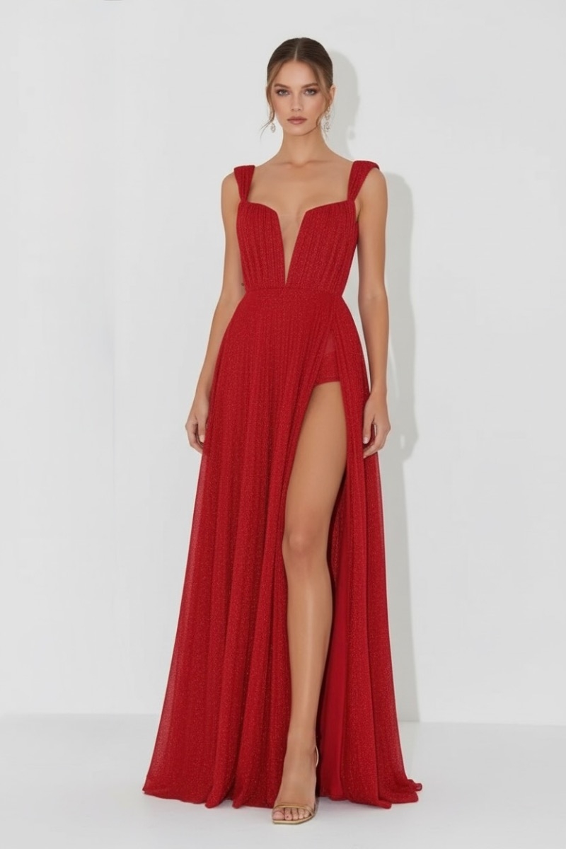ELISABETTA FRANCHI Whisper Kırmızı Elbise X287178001
